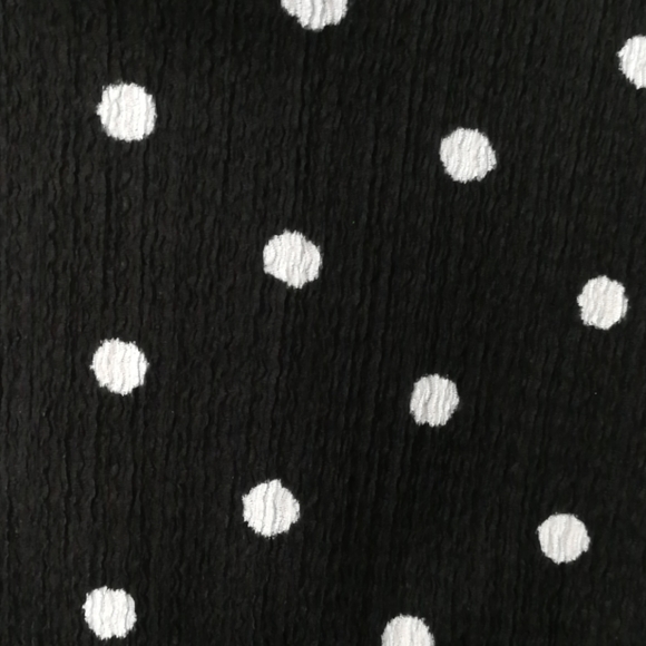 *Zara* black background with white dots dress. - Picture 4 of 4